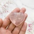 Сердце из кварца розового
