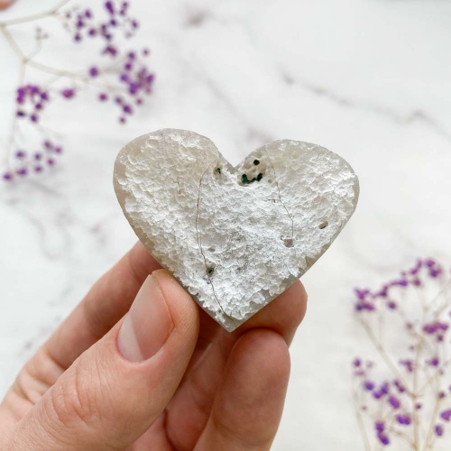 Сердце из кварца - халцедона