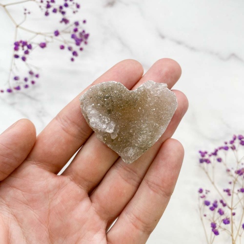 Сердце из кварца - халцедона