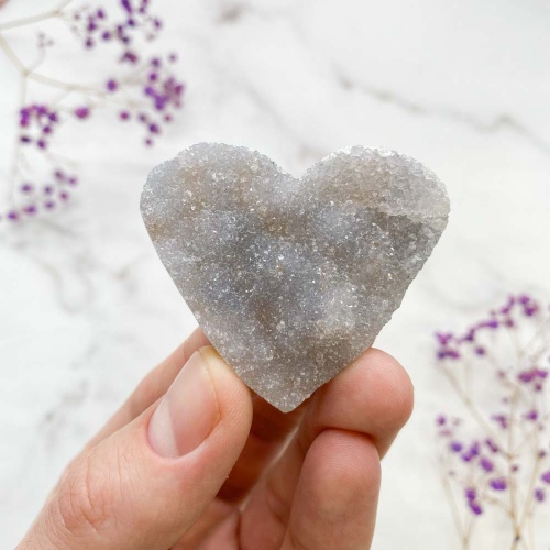 Сердце из кварца - халцедона