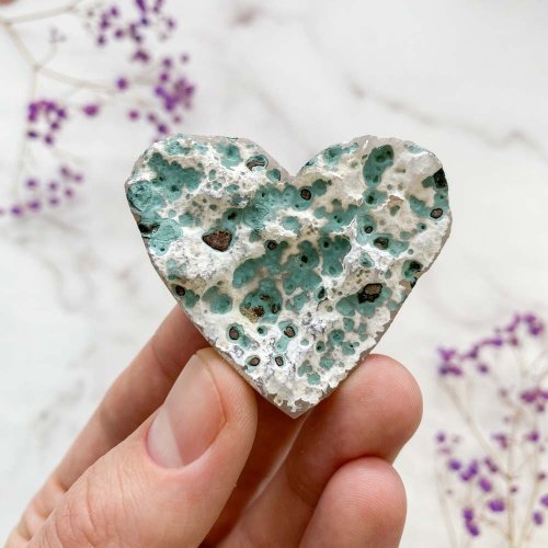 Сердце из кварца - халцедона