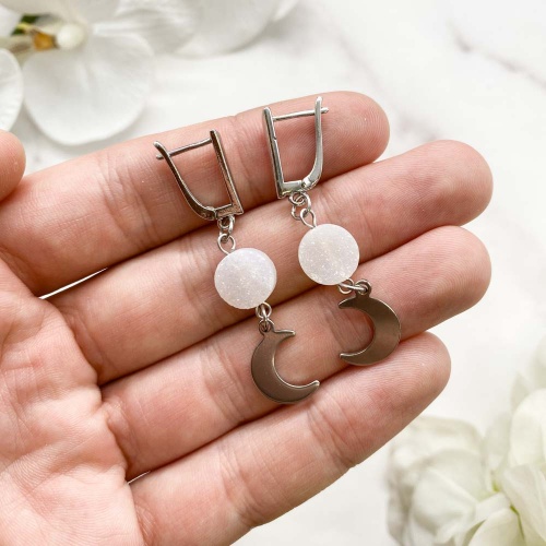 Серьги из кварца