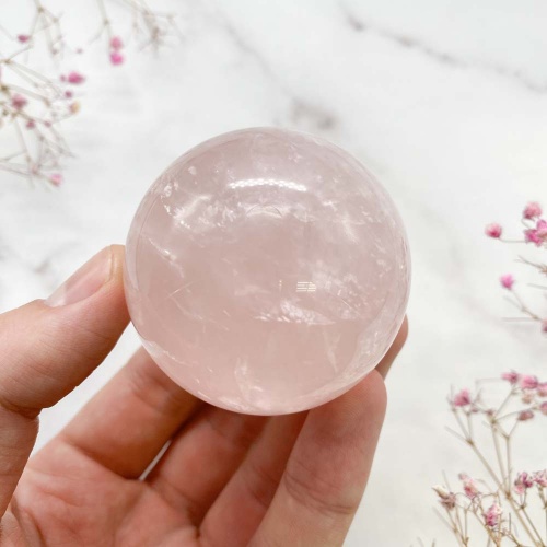 Шар из кварца розового