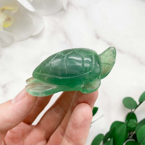 Фигурка морская черепаха из флюорита