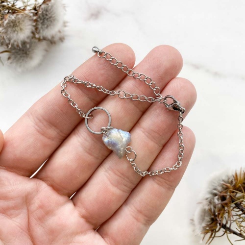 Браслет с лабрадором (лабрадоритом)