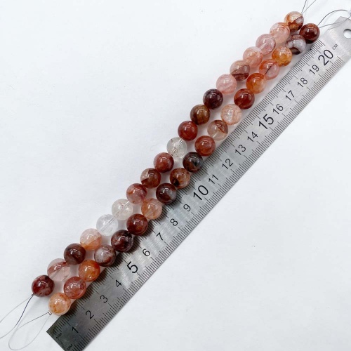 Бусины из кварца ожелезнённого