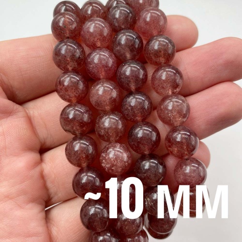 Бусины из авантюрина красного