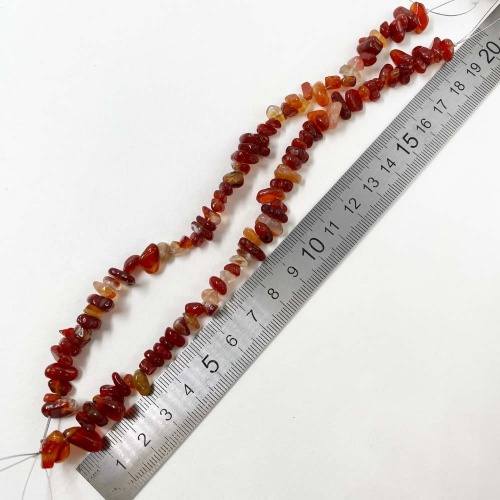 Бусины из сердолика