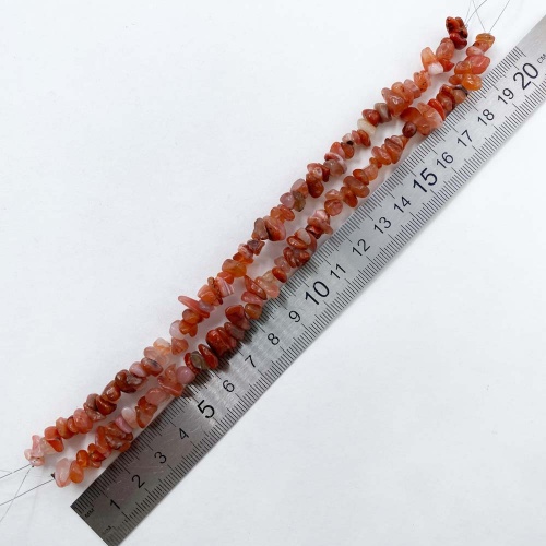 Бусины из агата красного