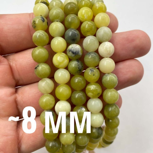 Бусины из серпентина