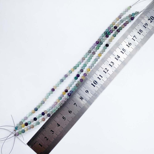 Бусины граненые из флюорита 4 мм