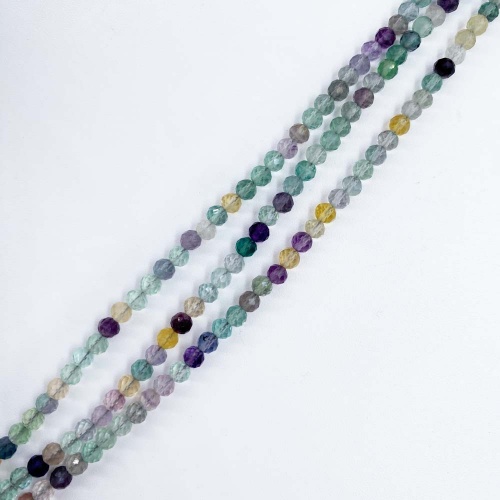 Бусины граненые из флюорита 4 мм