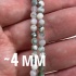 Бусины граненые из агата мохового 4 мм