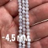 Бусины граненые из агата голубого 4,5 мм