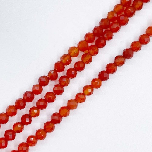 Бусины граненые из сердолика 3 мм