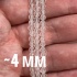 Бусины граненые из горного хрусталя 4 мм