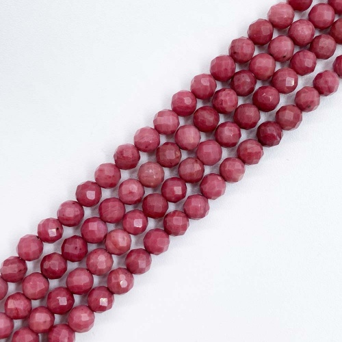 Бусины граненые из родонита 4,5 мм