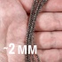 Нить бусин граненых из геметина 2 мм