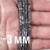 Нить бусин граненых из геметина 3 мм