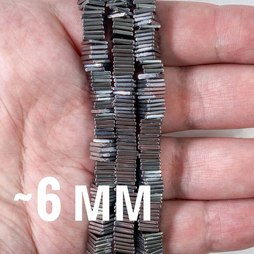 Нить бусин граненых из геметина 6 мм