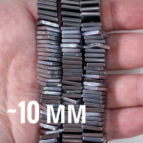 Нить бусин граненых из геметина 10 мм