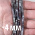 Нить бусин граненых из геметина 4 мм