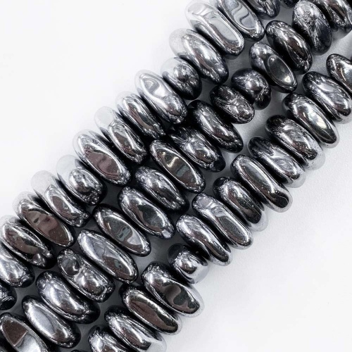 Нить бусин из геметина 9х11 мм