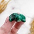 Фигурка жабы из малахита