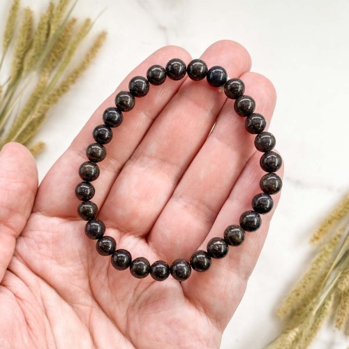 Браслет из опала матричного