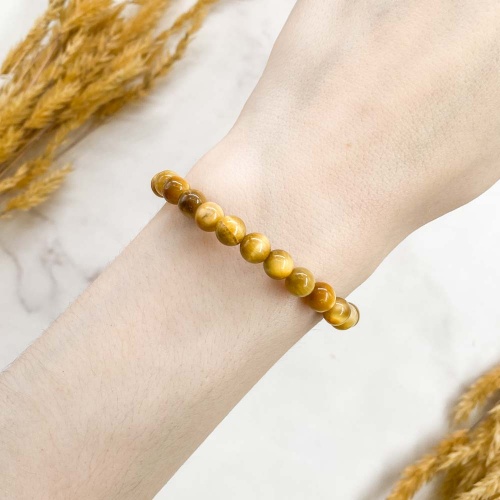 Браслет из тигрового глаза золотистого