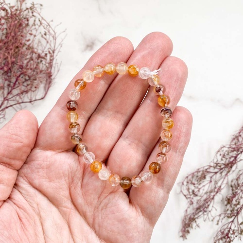 Браслет из кварца ожелезненного