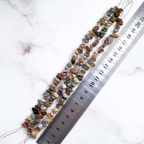 Бусины из яшмы полихромной