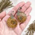 Серьги из аммонитов Cleoniceras sp.