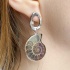 Серьги из аммонитов Cleoniceras sp.