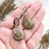 Серьги из аммонитов Cleoniceras sp.