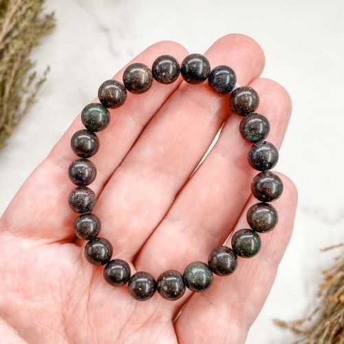 Браслет из опала матричного