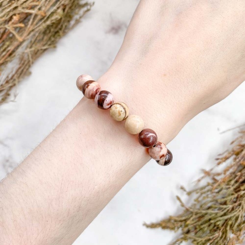 Браслет из яшмы "Капучино"