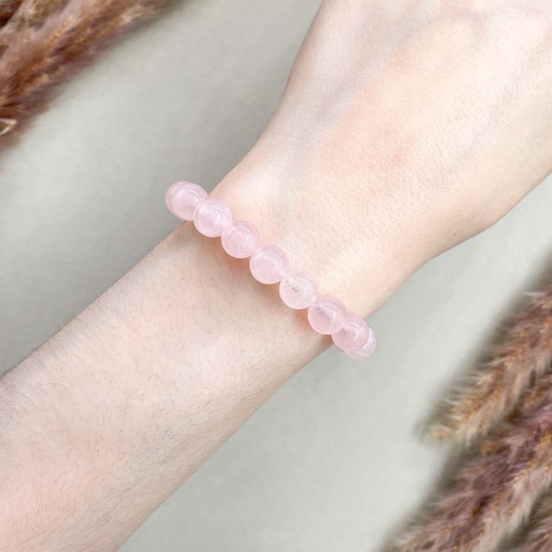 Браслет из кварца розового