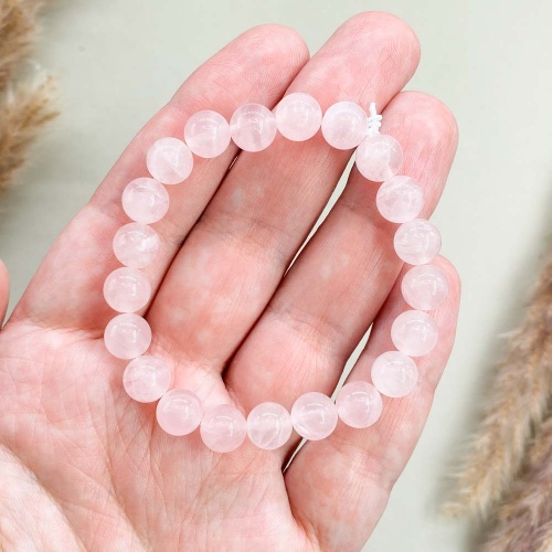 Браслет из кварца розового