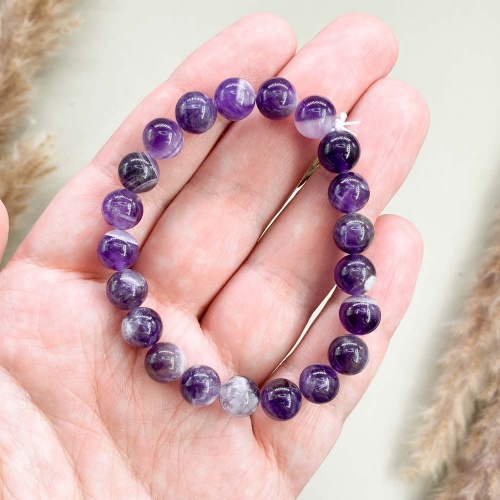 Браслет из аметиста шевронного