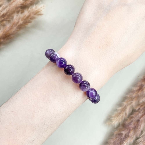 Браслет из аметиста шевронного