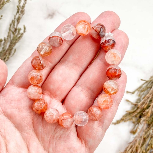 Браслет из кварца ожелезненного