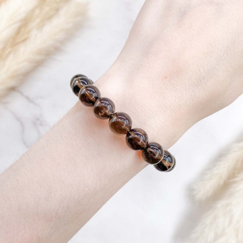 Браслет из кварца дымчатого "Раухтопаза" (облученного)