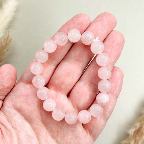 Браслет из кварца розового