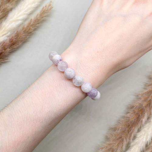 Браслет из аметиста лавандового