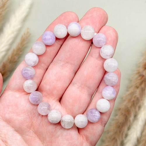 Браслет из аметиста лавандового