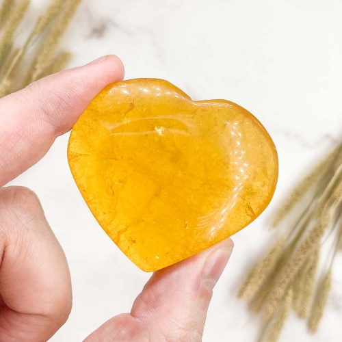 Сердце из флюорита