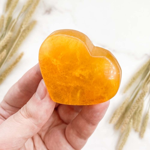 Сердце из флюорита