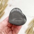Сердце из обсидиана серебристого